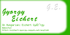 gyorgy eichert business card